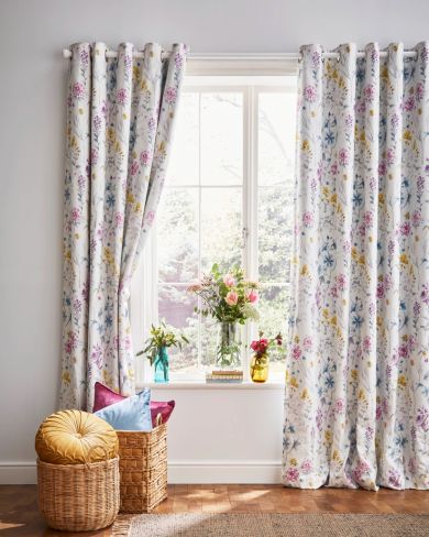 Wild Meadow Multi Ready Made Curtains