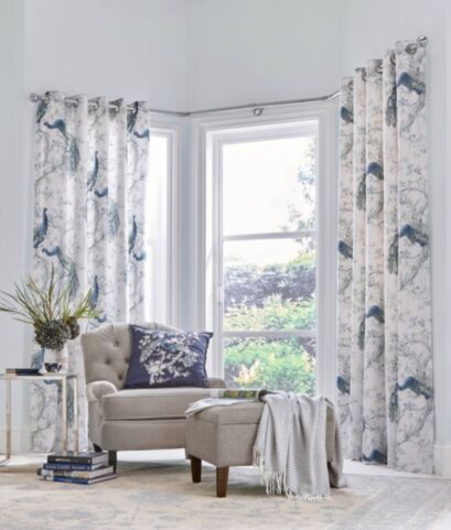 Belvedere Midnight Ready Made Curtains