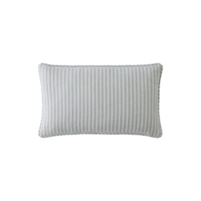 Cornish Chenille Stripe Natural 30x50cm Microfibre Cushion 