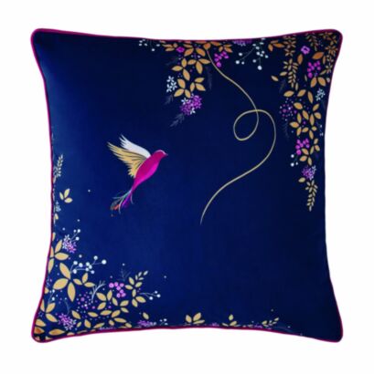 Hummingbird Navy 50x50cm Feather Cushion