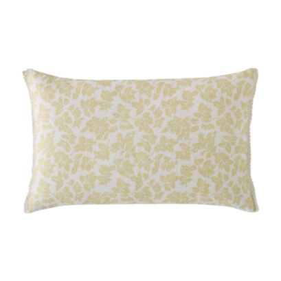 Lady Fern Ochre Yellow 30x50 Microfibre Cushion