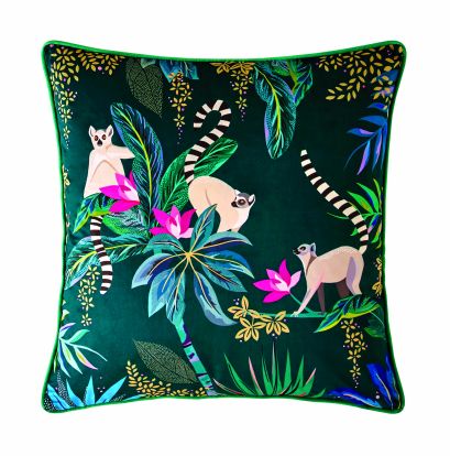 Lemur Dark Green 50x50cm Feather Cushion