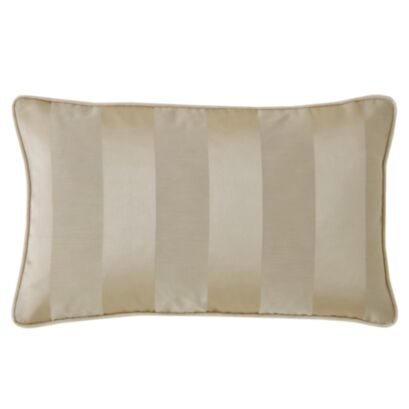 Lille Stripe Truffle Natural 30x50cm Microfibre Cushion