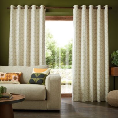 Linear Stem Natural Ready Made Curtains