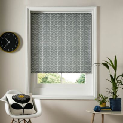 Linear Stem Silver Ready Made Roller Blind