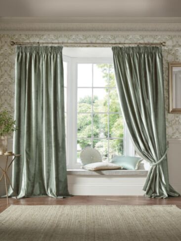 Loretta Sage Green Ready Made Curtains