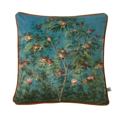 Night Garden Navy 50x50 Feather Cushion