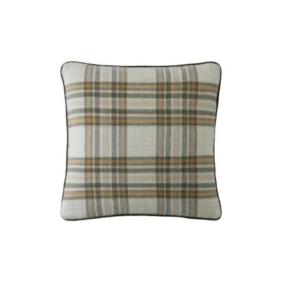 Padbury Check Olive 45x45cm Microfibre Cushion 