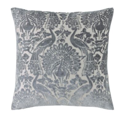 Peacock Damask Steel Mf 50x50cm Cushion 