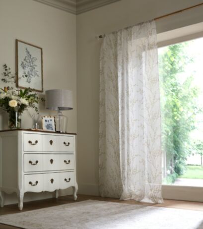 Pussy Willow Dove Ready Made Curtains