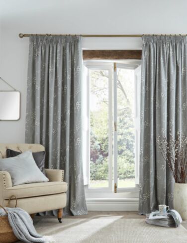 Pussy Willow Steel Header Tape Curtains