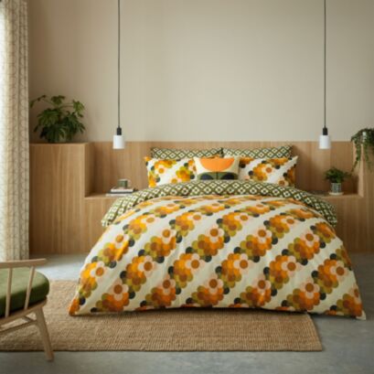 Retro Flower Stripe Multi Bedding