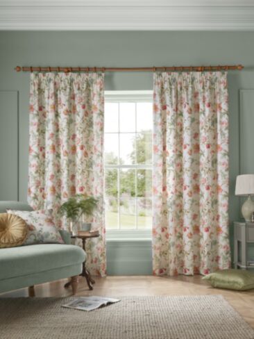 Rosalind Pale Cranberry Ready Made Curtains