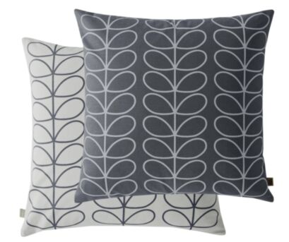 Small Linear Stem Cool Grey 50x50 Feather Cushion