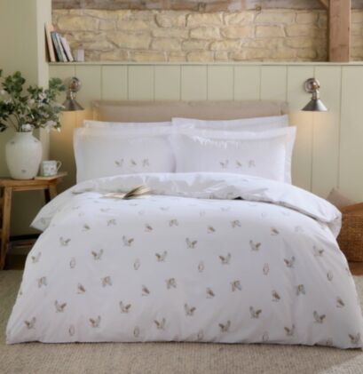 Snowy Owls White Bedding