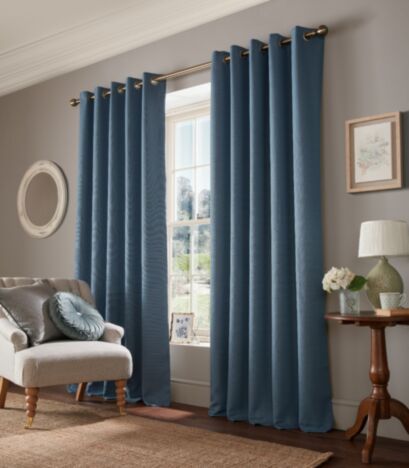 Stephanie Dark Seaspray Ready Made Curtains
