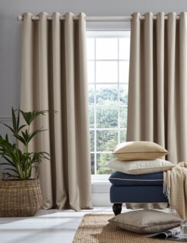 Stephanie Natural Ready Made Curtains