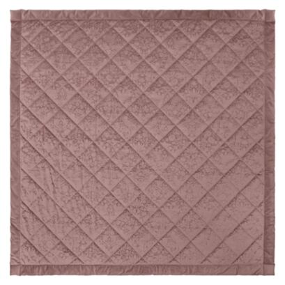 Strawberry Thief Embossed Tearose 235x235cm Quilted Bedspread