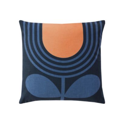 Striped Tulip Indigo Microfibre 45x45cm Cushion 