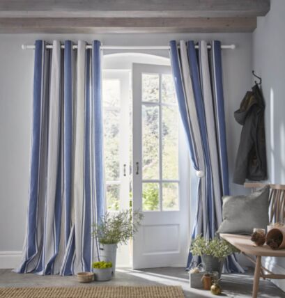 Tiverton Denim Ready Made Curtains