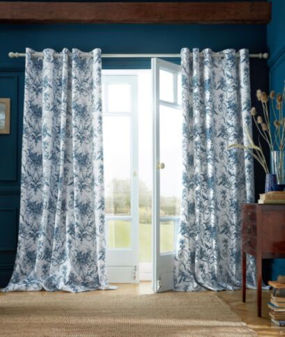 Tuileries Midnight Eyelet Ready Made Curtains