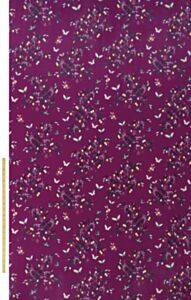 Butterflies And Trellis Velvet Purple