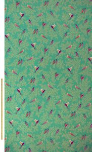 Green Birds Sateen