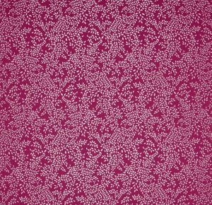 Metallic Leaves Fuchsia
