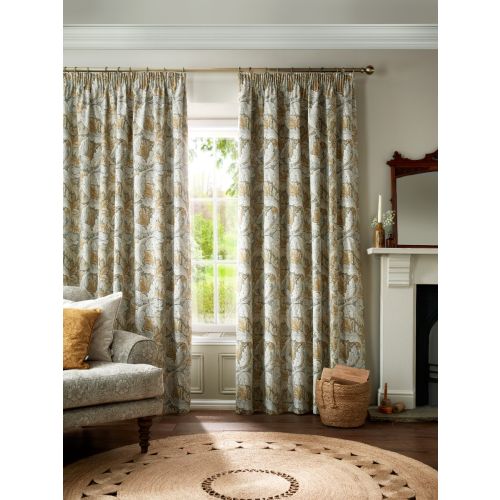 Acanthus Flint Ready Made Curtains