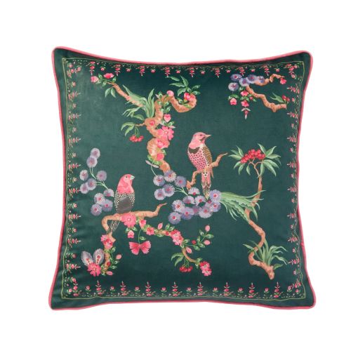 Bird Emerald 50x50cm Poly Cushion