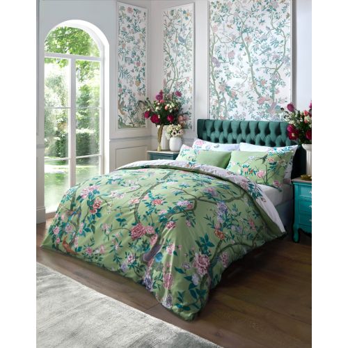 Chinoiserie Garden Green Bedding