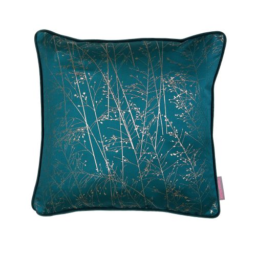 Whispering Grass Peacock 43x43cm Feather Cushion