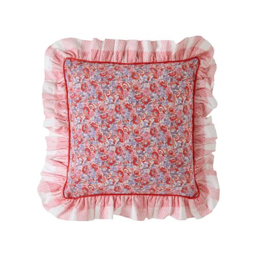 Ditsy Archive Pink 45x45 Poly Cushion