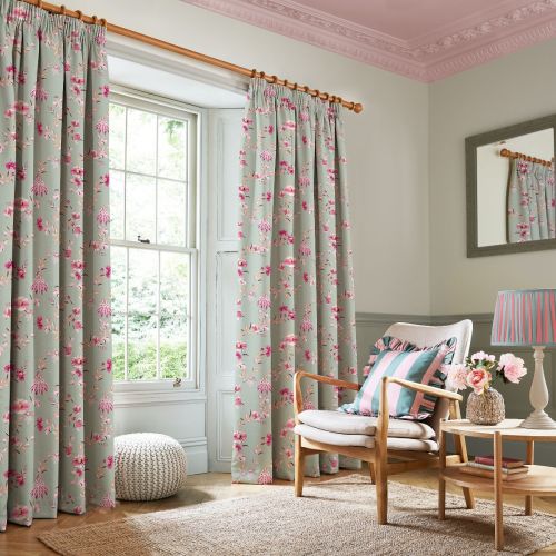 Friendship Gardens Sage Ready Made Curtains