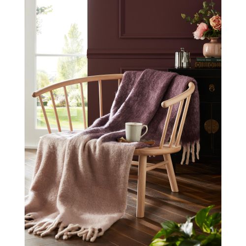 Bronwen Blackberry Purple 130x170cm Throw