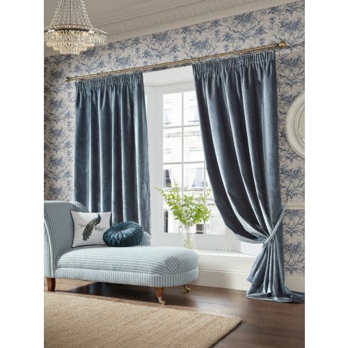 Loretta Dark Seaspray Ready Made Curtains