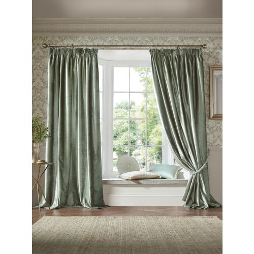 Loretta Sage Green Ready Made Curtains