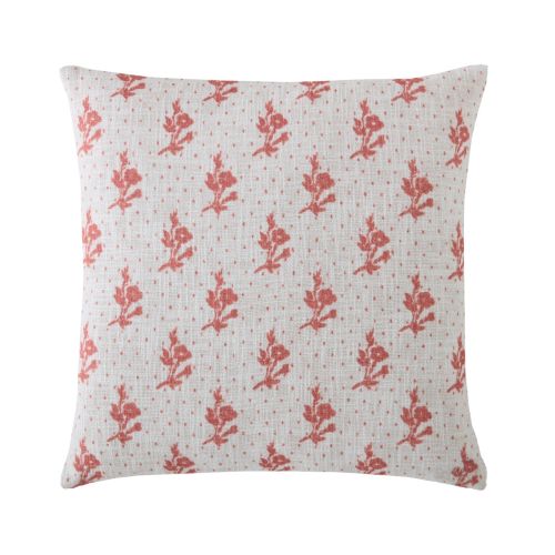 Mountjoy Sprig Terracotta Orange 45x45 Microfibre Cushion
