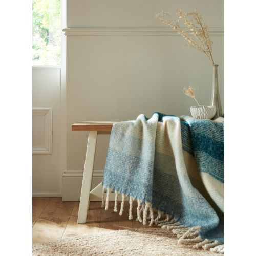 Ortonby Newport Blue 130x170cm Throw
