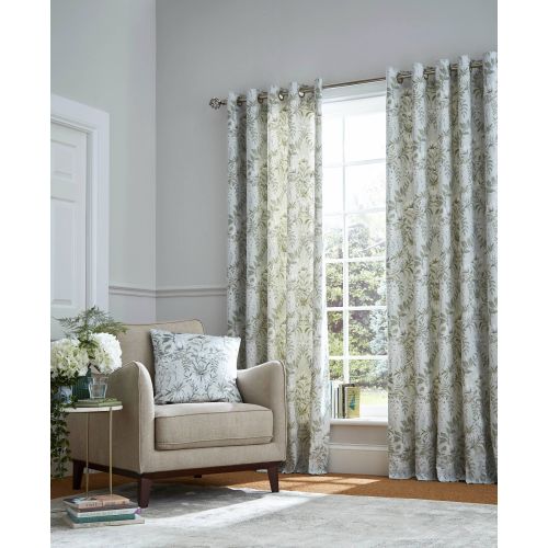 Parterre Sage Ready Made Curtains