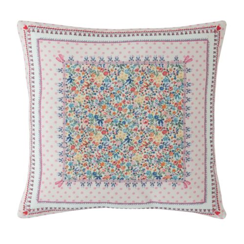 Patchwork Pink 45x45 Poly Cushion