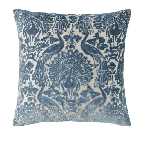 Peacock Damask Dusky Seaspray Mf 50x50cm Cushion 