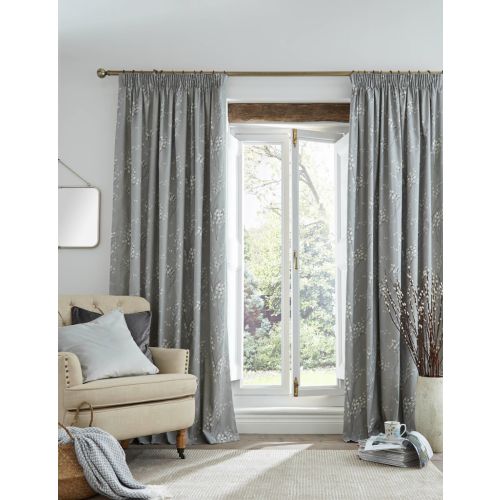 Pussy Willow Steel Header Tape Curtains