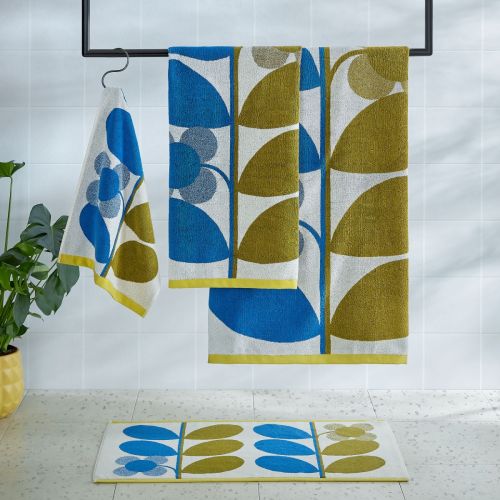 Stem Bloom Duo Blue Fawn Towels