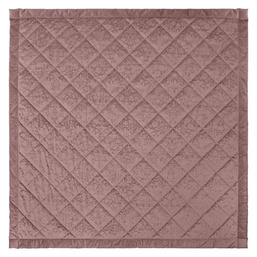 Strawberry Thief Embossed Tearose 235x235cm Quilted Bedspread