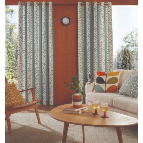 Sycamore Stripe Duckegg Ready Made Curtains