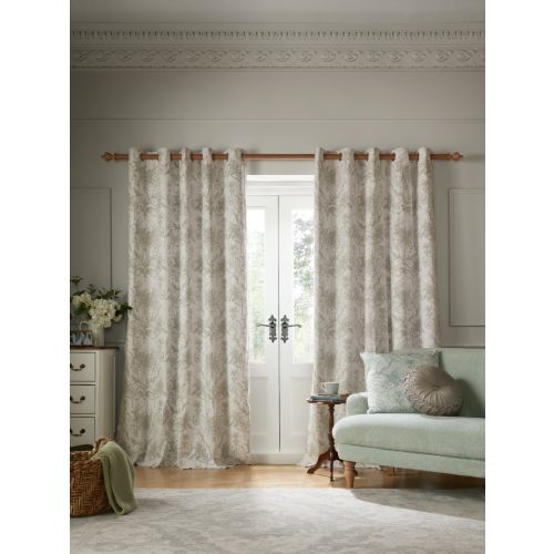 Tuileries Dark Dove Grey Ready Made Curtains