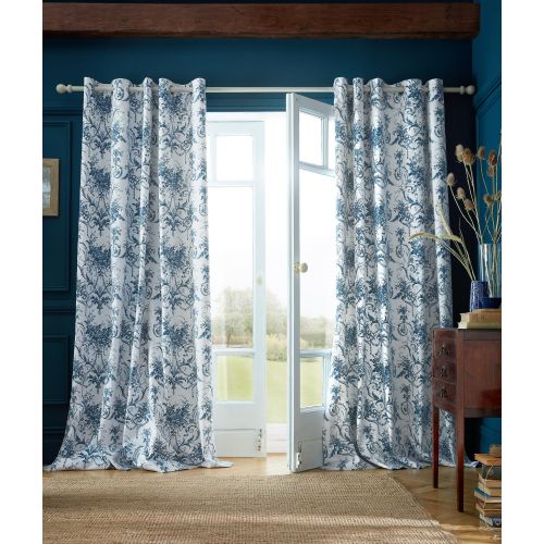 Tuileries Midnight Eyelet Ready Made Curtains